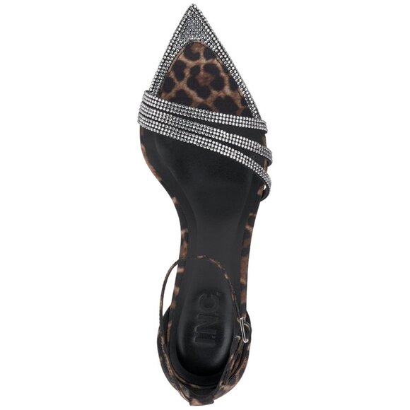NWT INC International Concepts Dress Sandals Stiletto Heels Leopard Brown 7M - Picture 4 of 12